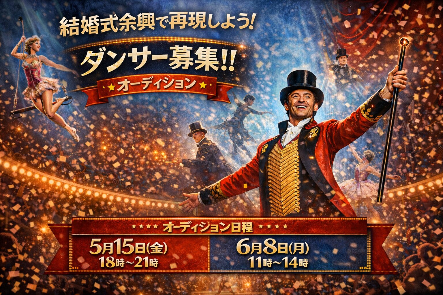 グレイテストショーマンオーディション